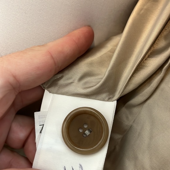 Zara overcoats winter collection wool double breasted tan collared trench 6 - Picture 8 of 8